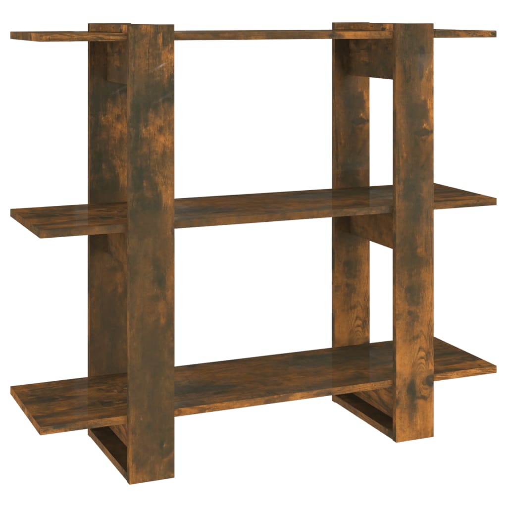 Boekenkast/Kamerscherm 100X30X87 Cm Gerookt Eikenkleurig