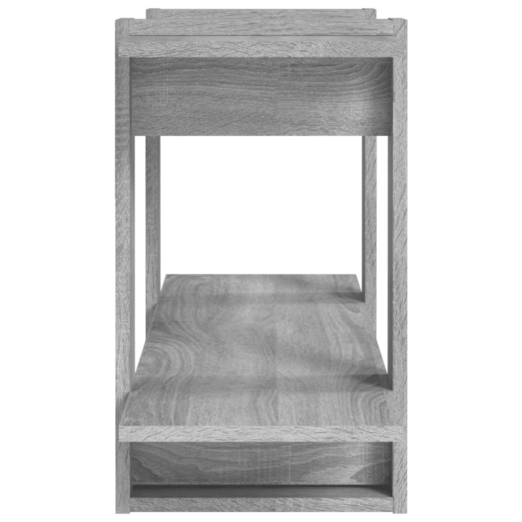 Boekenkast 100X30X51 Cm Bewerkt Hout Grijs Sonoma Eikenkleurig