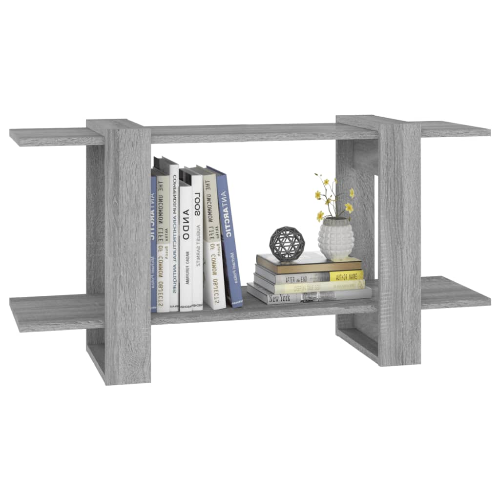 Boekenkast 100X30X51 Cm Bewerkt Hout Grijs Sonoma Eikenkleurig