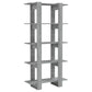Boekenkast/Kamerscherm 80X30X160 Cm Spaanplaat Grijs Sonoma