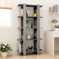 Boekenkast/Kamerscherm 80X30X160 Cm Spaanplaat Grijs Sonoma
