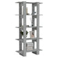 Boekenkast/Kamerscherm 80X30X160 Cm Spaanplaat Grijs Sonoma