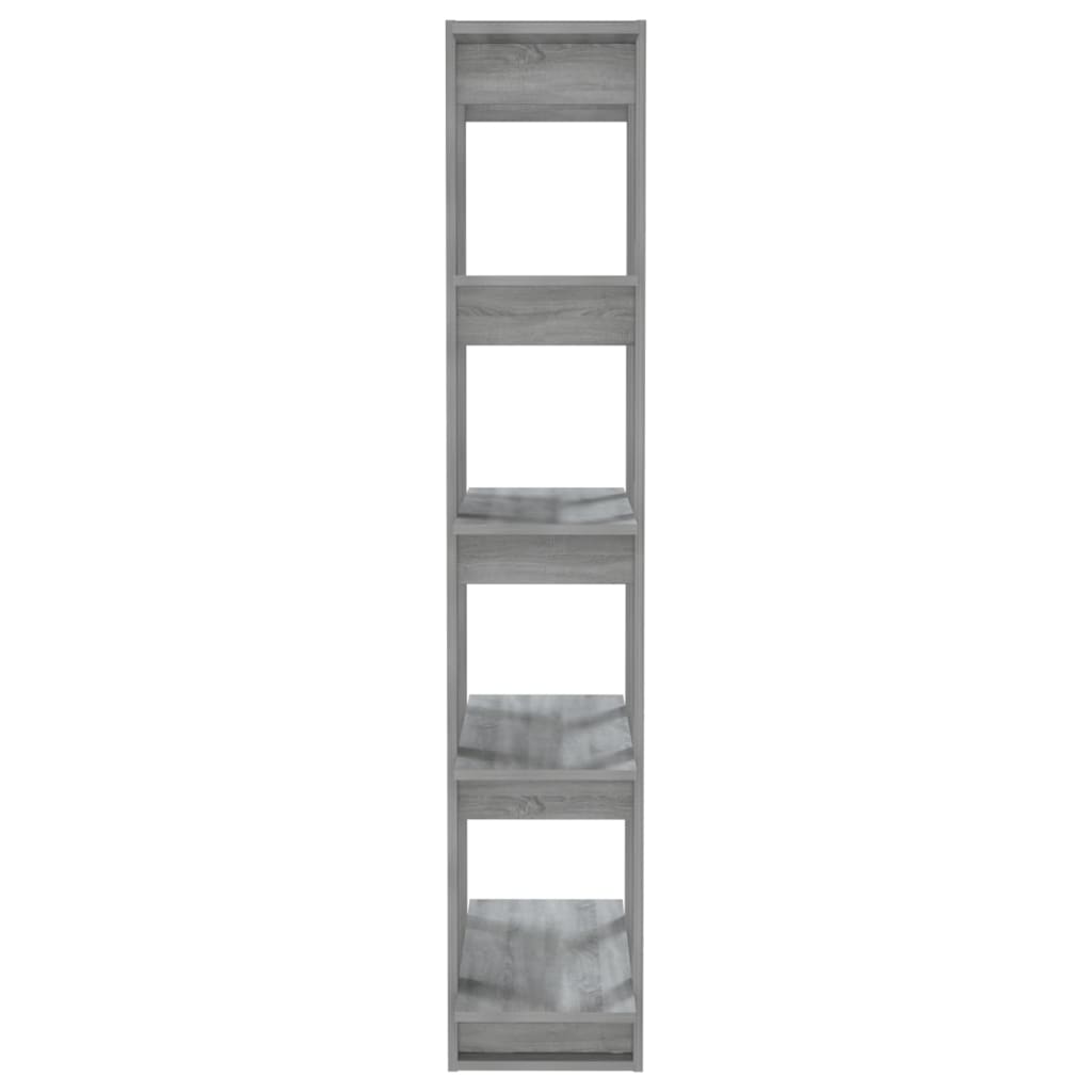 Boekenkast/Kamerscherm 80X30X160 Cm Spaanplaat Grijs Sonoma