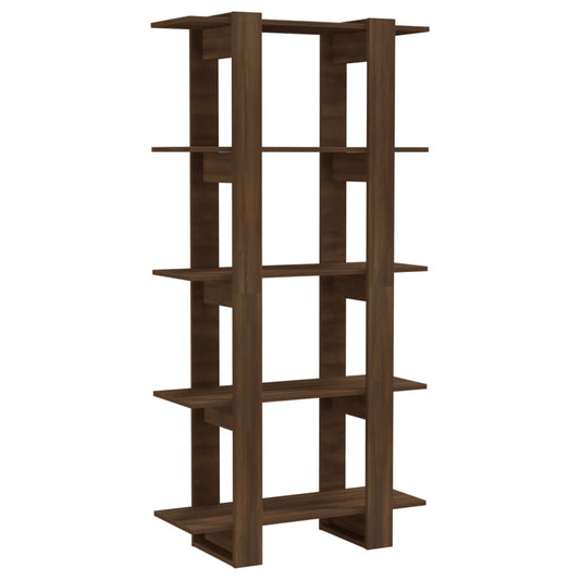 Boekenkast/Kamerscherm 80X30X160 Cm Spaanplaat Bruineikenkleur