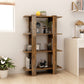 Boekenkast/Kamerscherm 80X30X123,5 Cm Gerookt Eikenkleurig