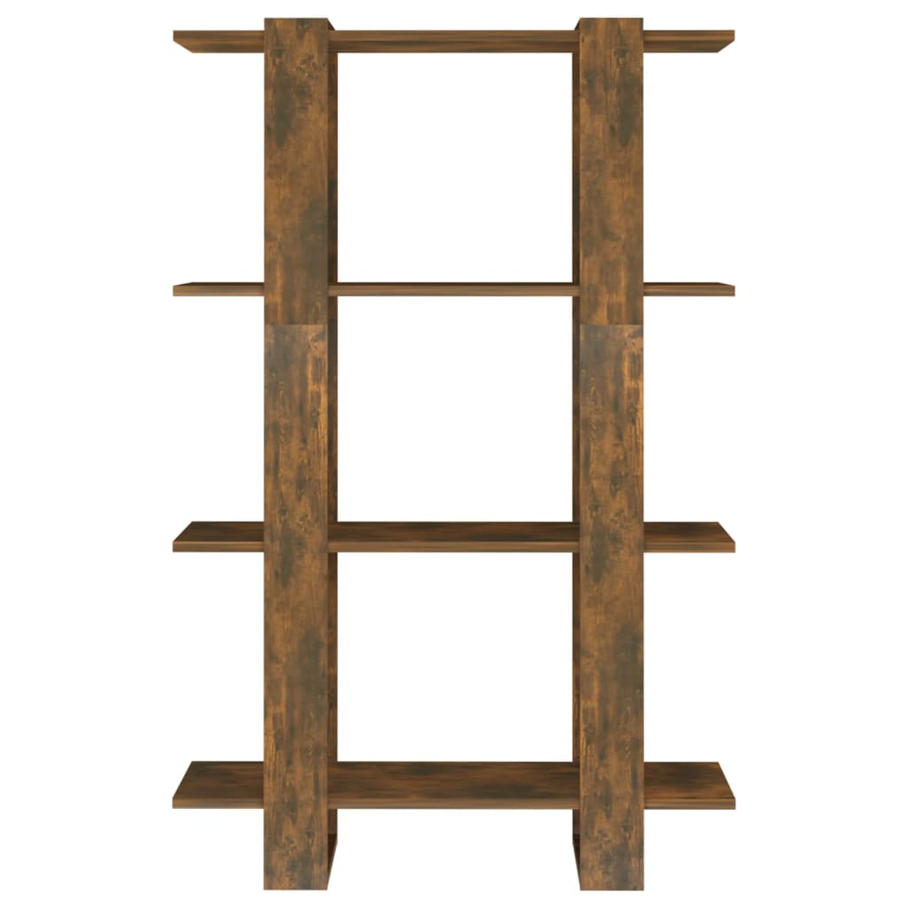 Boekenkast/Kamerscherm 80X30X123,5 Cm Gerookt Eikenkleurig