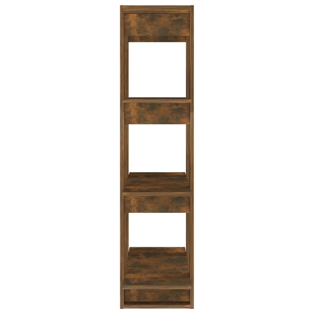 Boekenkast/Kamerscherm 80X30X123,5 Cm Gerookt Eikenkleurig