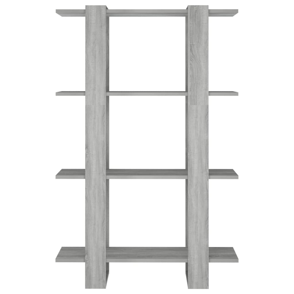 Boekenkast/Kamerscherm 80X30X123,5 Cm Grijs Sonoma Eikenkleurig