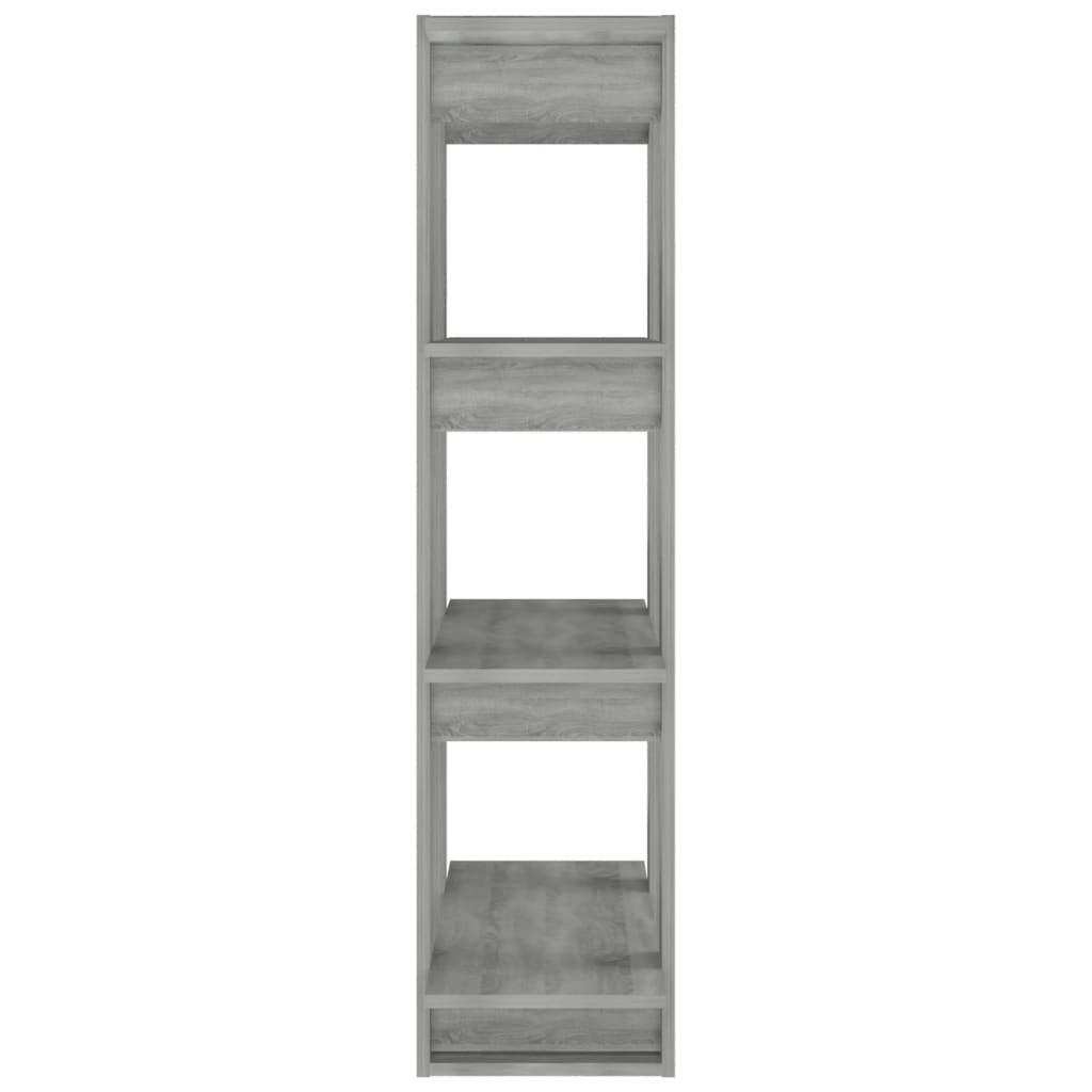 Boekenkast/Kamerscherm 80X30X123,5 Cm Grijs Sonoma Eikenkleurig