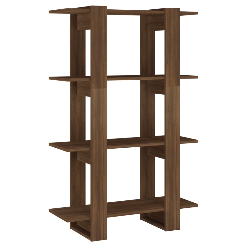 Boekenkast/Kamerscherm 80X30X123,5 Cm Bruineikenkleurig