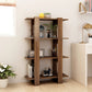 Boekenkast/Kamerscherm 80X30X123,5 Cm Bruineikenkleurig