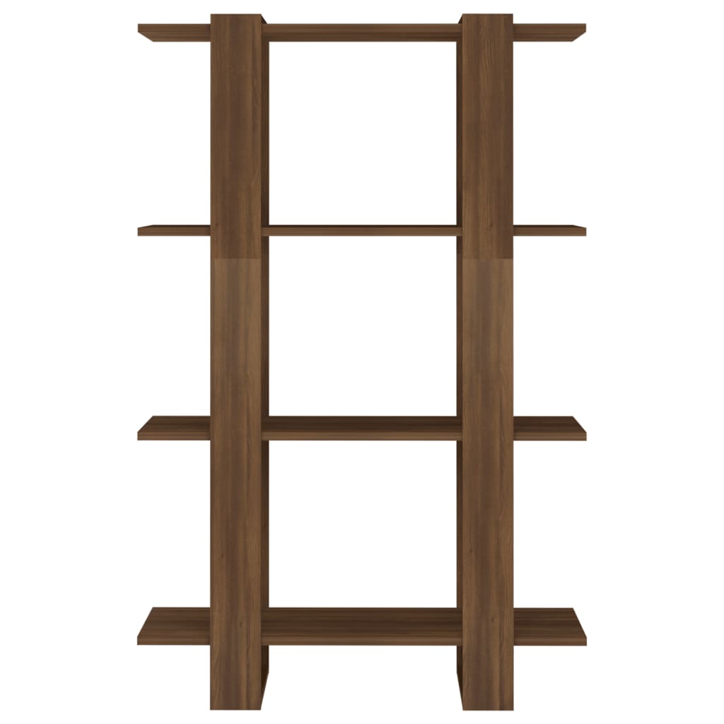 Boekenkast/Kamerscherm 80X30X123,5 Cm Bruineikenkleurig