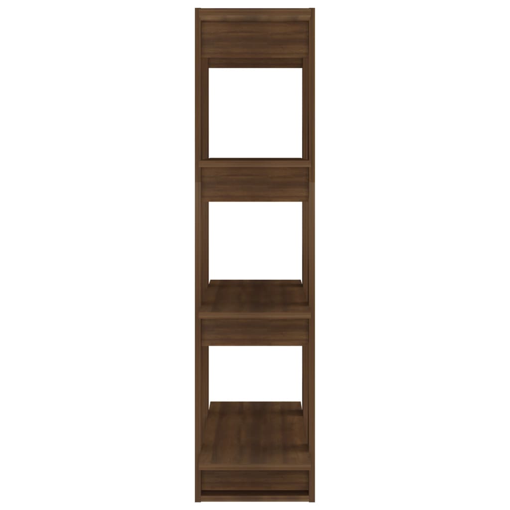 Boekenkast/Kamerscherm 80X30X123,5 Cm Bruineikenkleurig