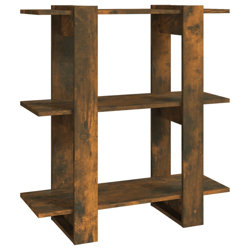 Boekenkast/Kamerscherm 80X30X87 Cm Gerookt Eikenkleurig