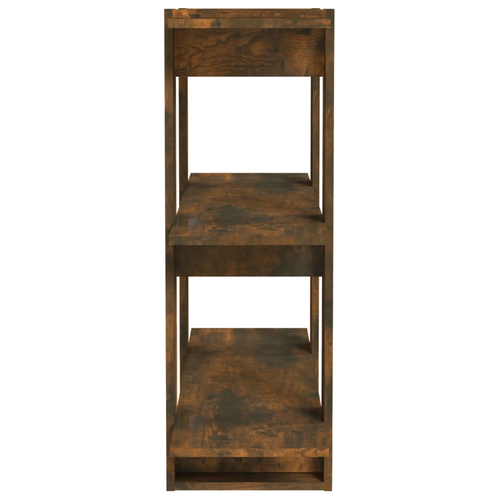 Boekenkast/Kamerscherm 80X30X87 Cm Gerookt Eikenkleurig