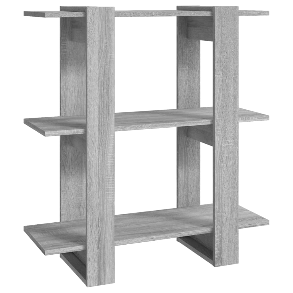 Boekenkast/Kamerscherm 80X30X87 Cm Grijs Sonoma Eikenkleurig