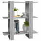 Boekenkast/Kamerscherm 80X30X87 Cm Grijs Sonoma Eikenkleurig