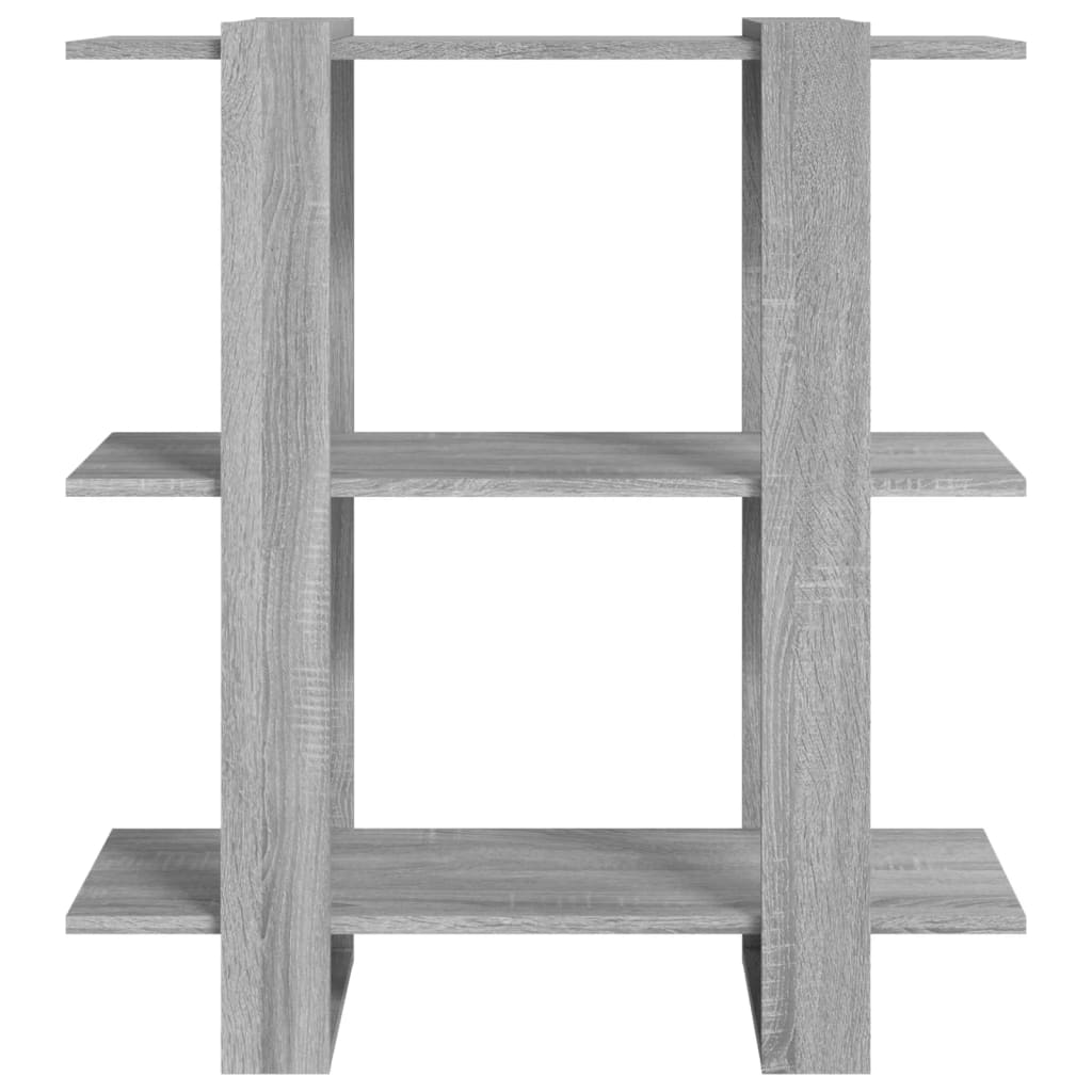 Boekenkast/Kamerscherm 80X30X87 Cm Grijs Sonoma Eikenkleurig