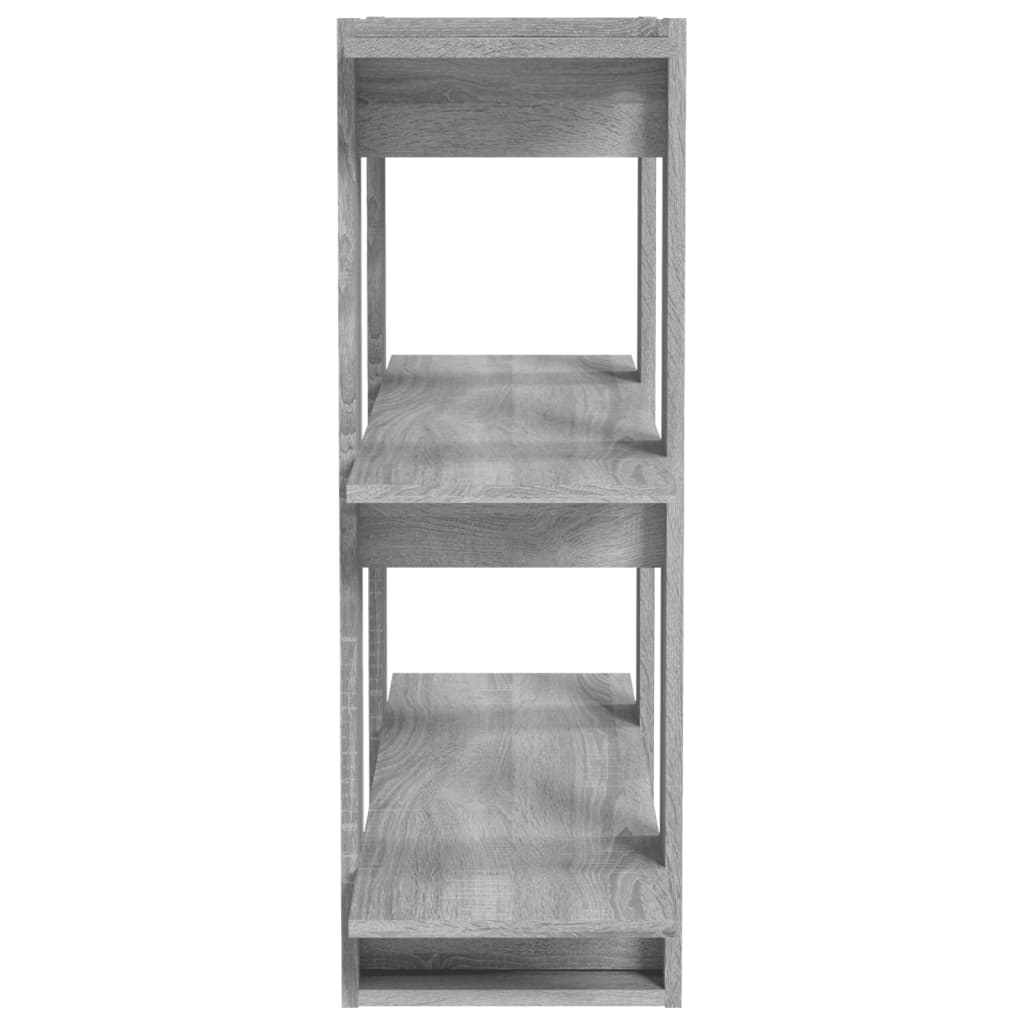 Boekenkast/Kamerscherm 80X30X87 Cm Grijs Sonoma Eikenkleurig