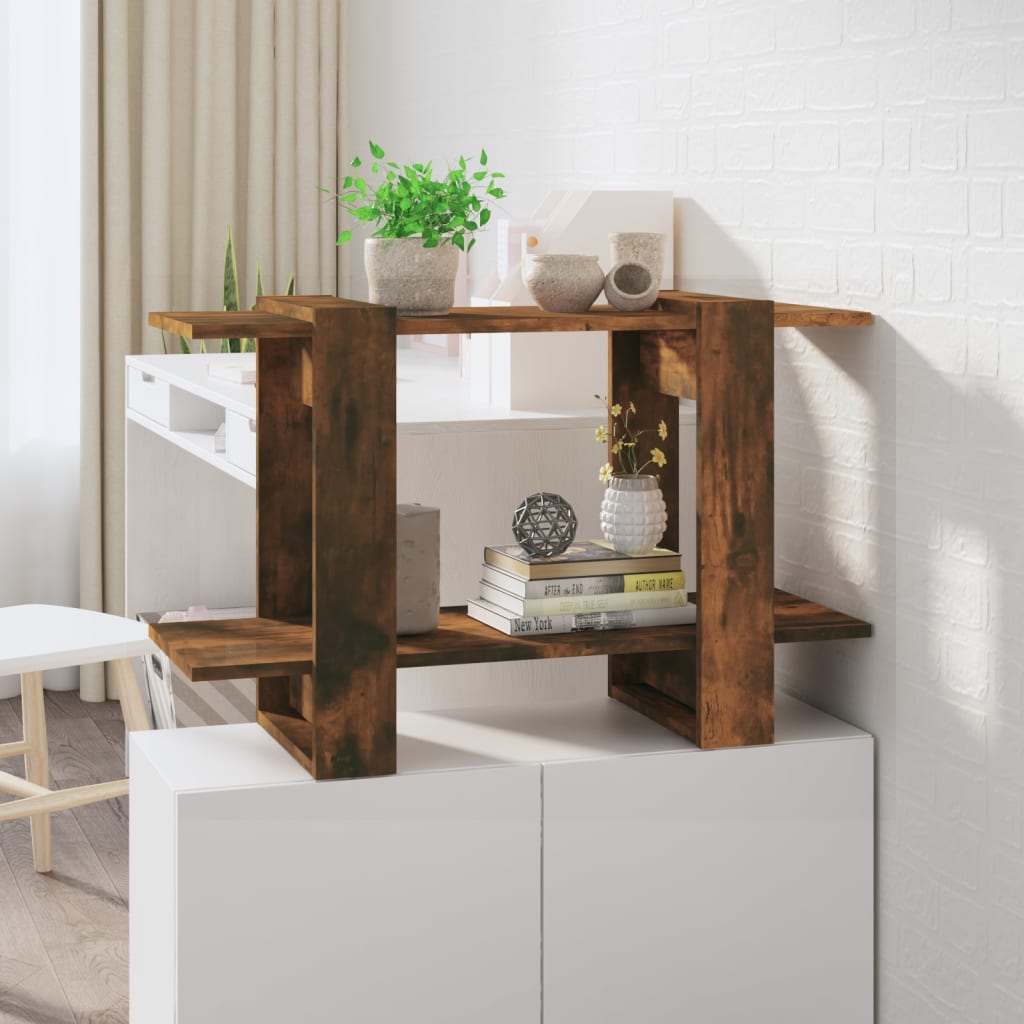 Boekenkast/Kamerscherm 80X30X51 Cm Gerookt Eikenkleurig