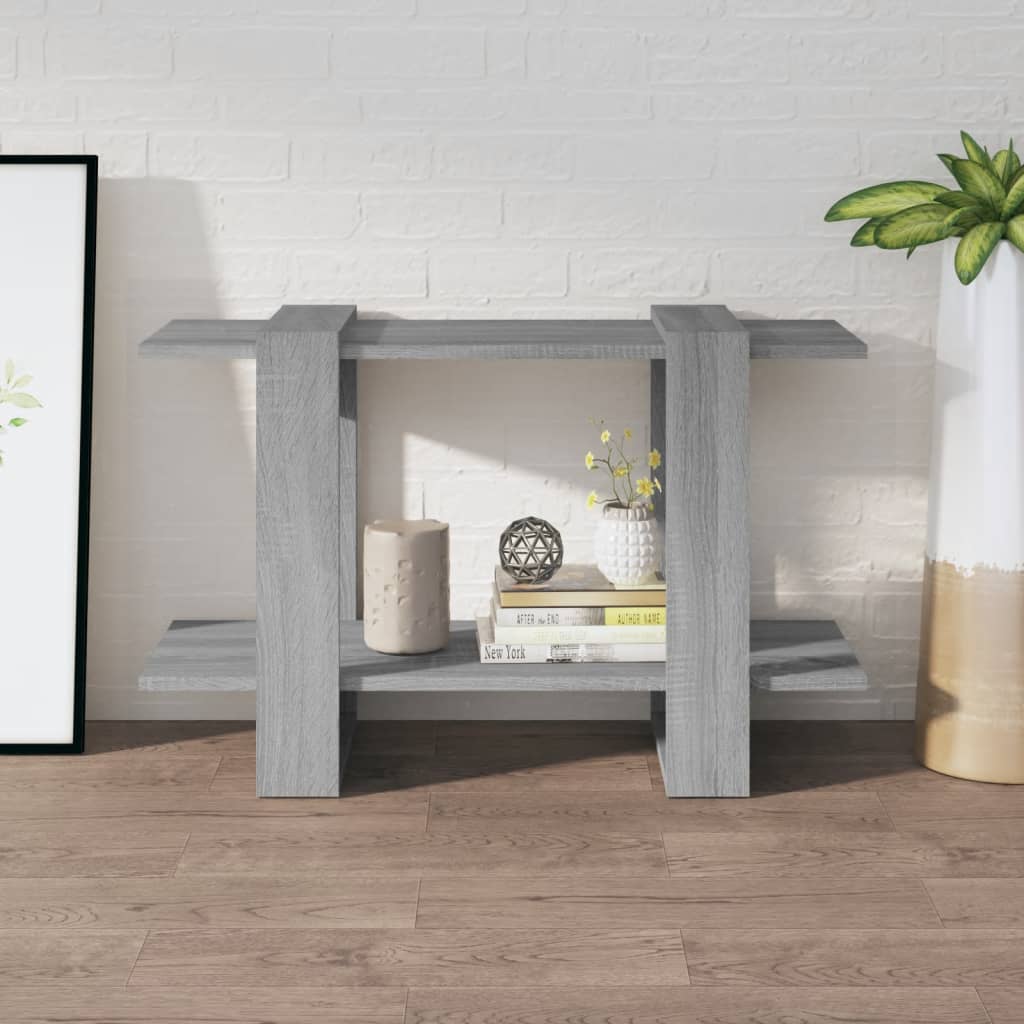 Boekenkast/Kamerscherm 80X30X51 Cm Grijs Sonoma Eikenkleurig
