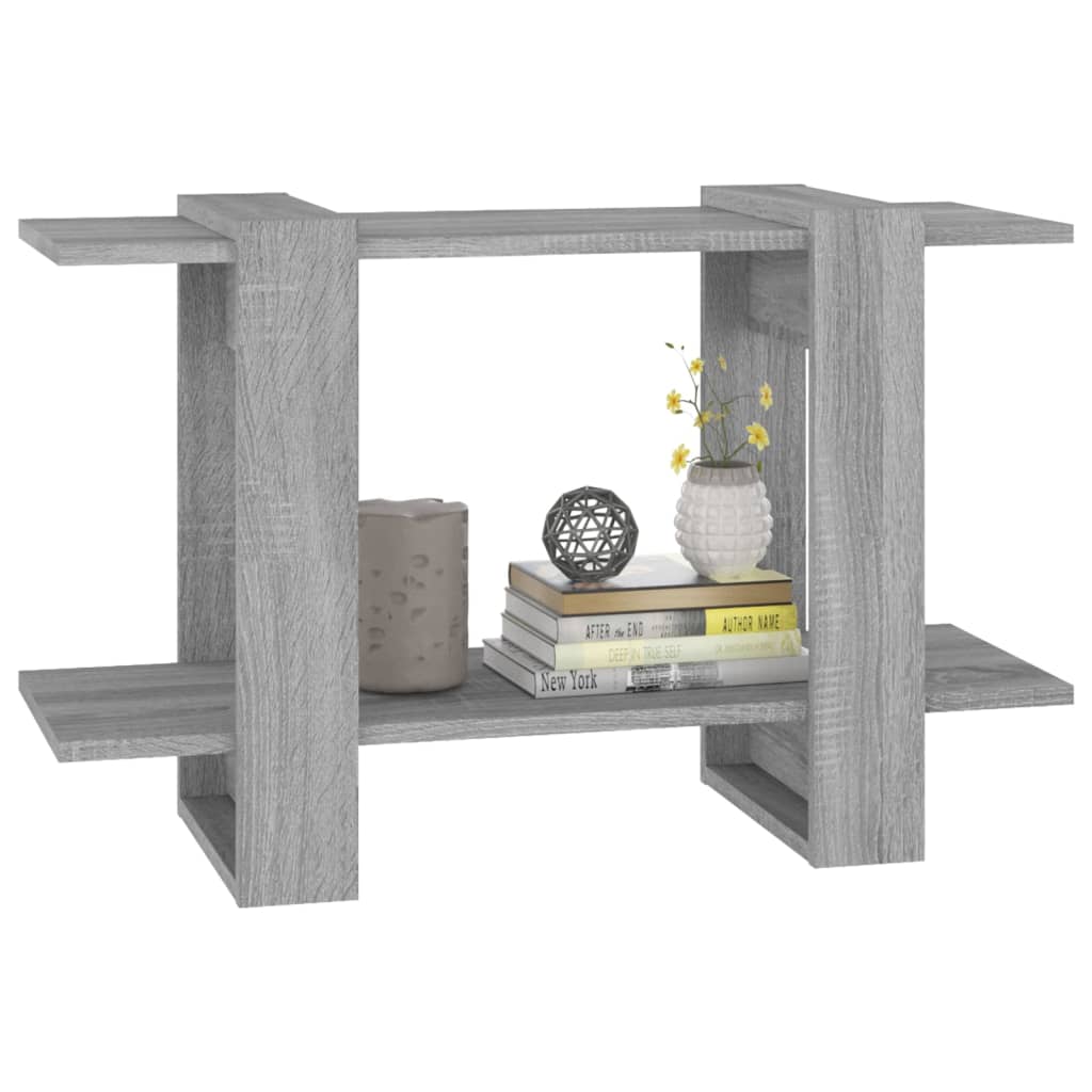 Boekenkast/Kamerscherm 80X30X51 Cm Grijs Sonoma Eikenkleurig