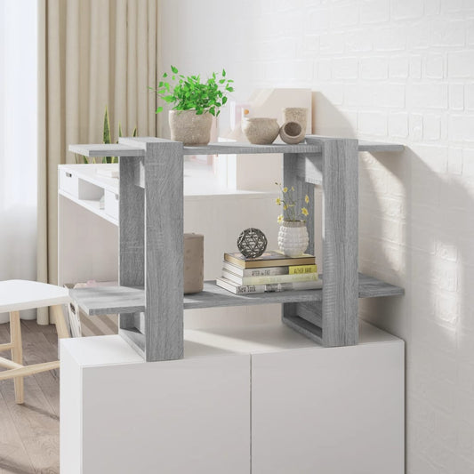 Boekenkast/Kamerscherm 80X30X51 Cm Grijs Sonoma Eikenkleurig