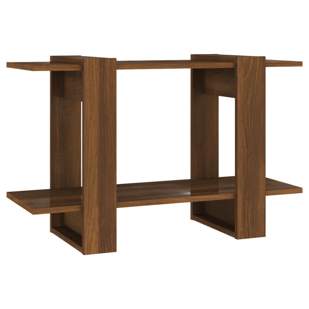 Boekenkast/Kamerscherm 80X30X51 Cm Bruineikenkleurig