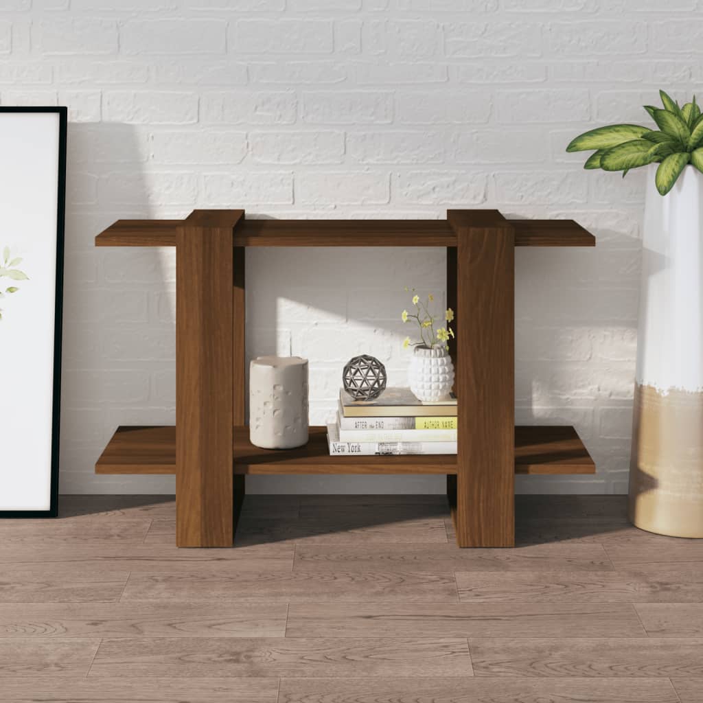 Boekenkast/Kamerscherm 80X30X51 Cm Bruineikenkleurig