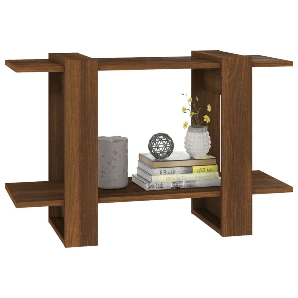 Boekenkast/Kamerscherm 80X30X51 Cm Bruineikenkleurig