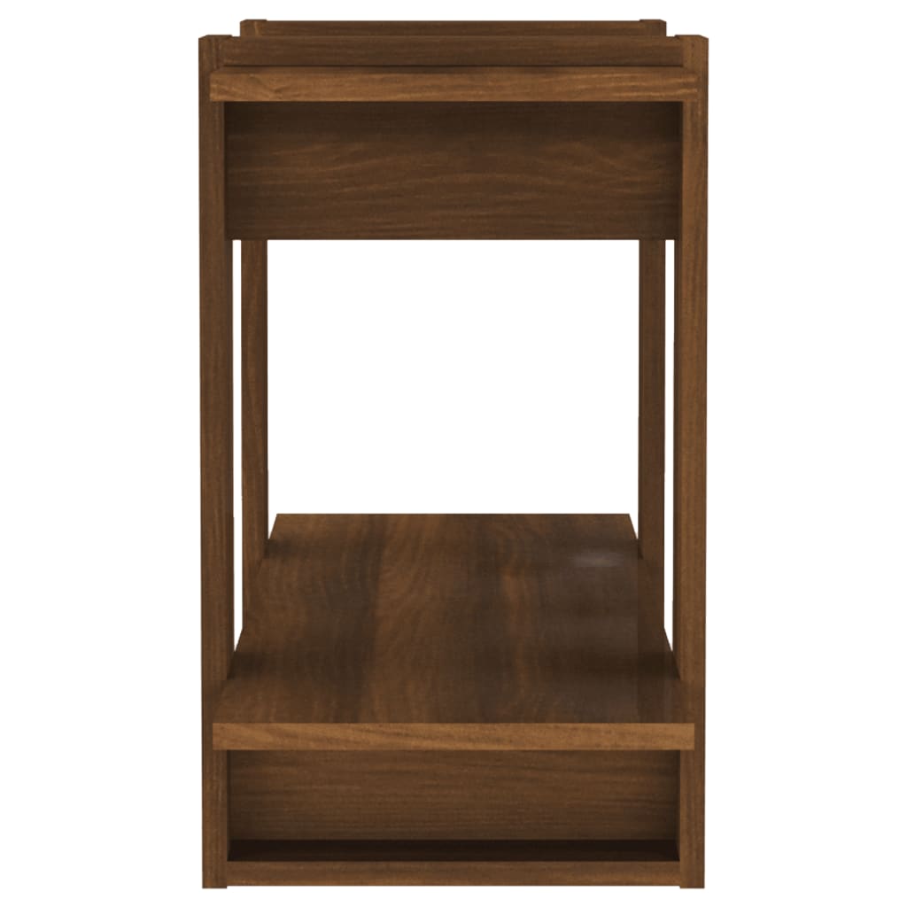 Boekenkast/Kamerscherm 80X30X51 Cm Bruineikenkleurig
