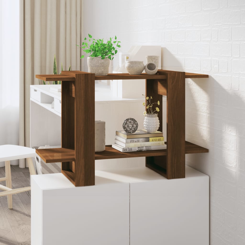 Boekenkast/Kamerscherm 80X30X51 Cm Bruineikenkleurig