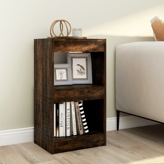 Boekenkast/Kamerscherm 40X30X72 Cm Gerookt Eikenkleurig