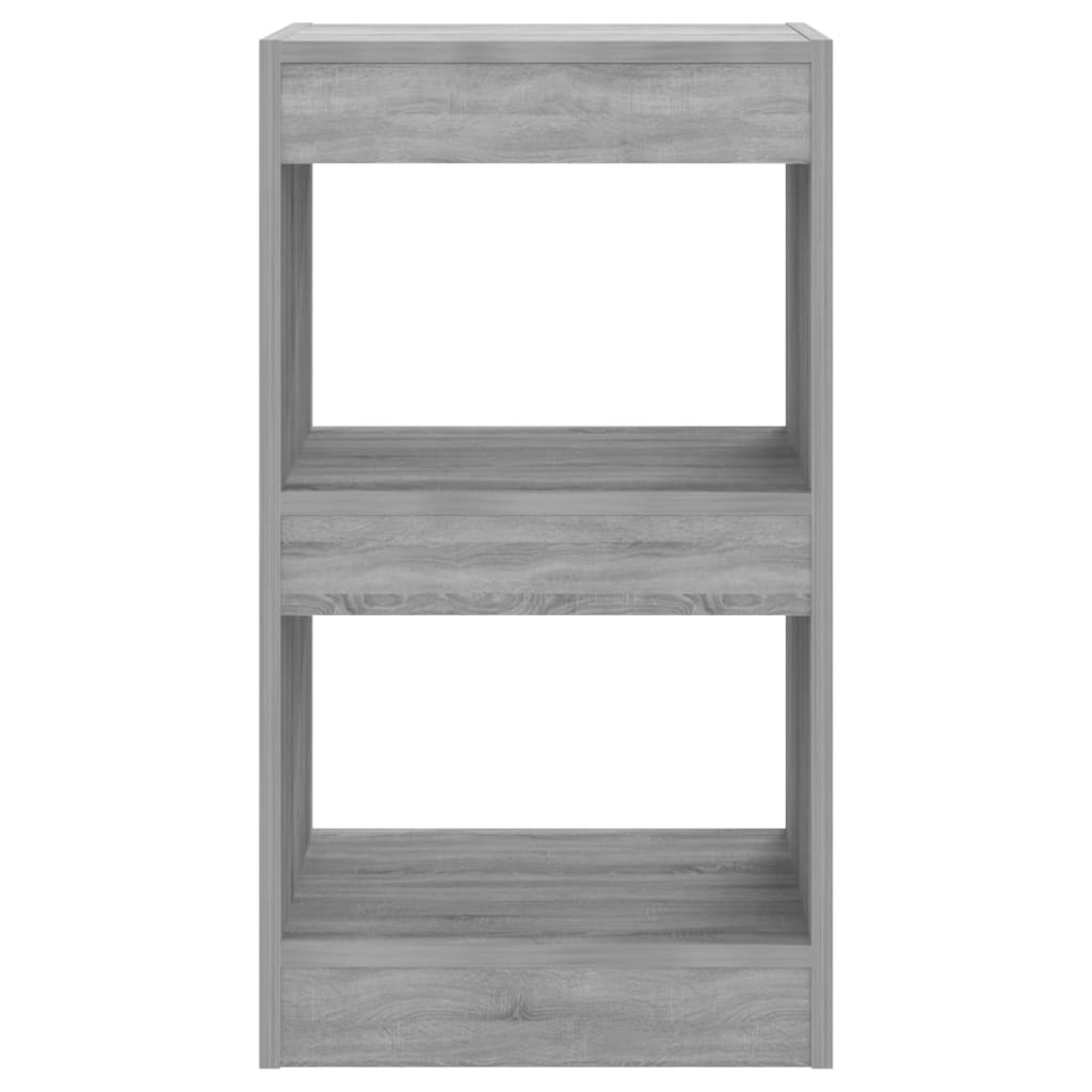 Boekenkast/Kamerscherm 40X30X72 Cm Grijs Sonoma Eikenkleurig