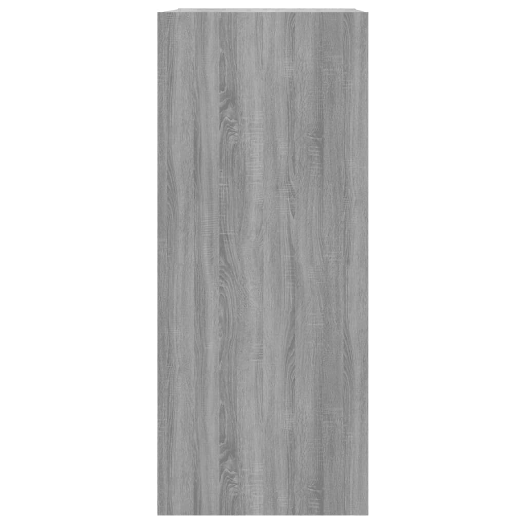 Boekenkast/Kamerscherm 40X30X72 Cm Grijs Sonoma Eikenkleurig