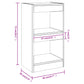 Boekenkast/Kamerscherm 40X30X72 Cm Grijs Sonoma Eikenkleurig