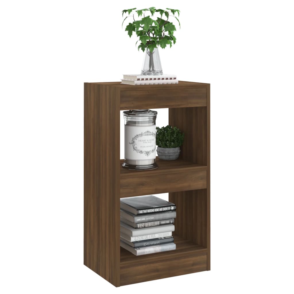 Boekenkast/Kamerscherm 40X30X72 Cm Bruineikenkleurig