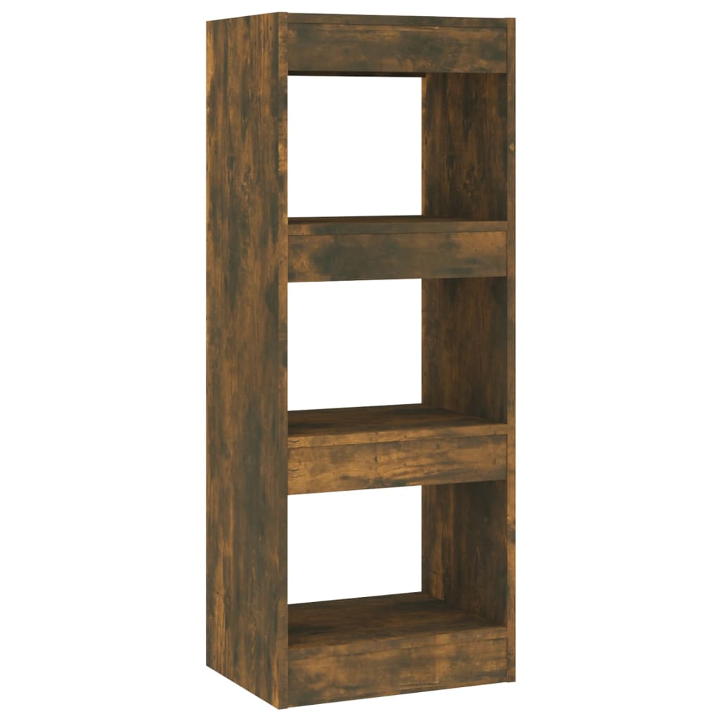 Boekenkast/Kamerscherm 40X30X103 Cm Spaanplaat Gerookt Eiken