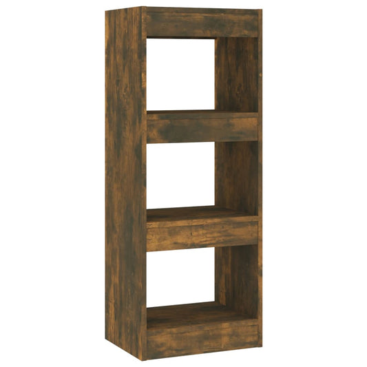 Boekenkast/Kamerscherm 40X30X103 Cm Spaanplaat Gerookt Eiken