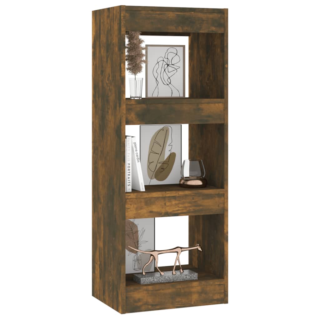Boekenkast/Kamerscherm 40X30X103 Cm Spaanplaat Gerookt Eiken