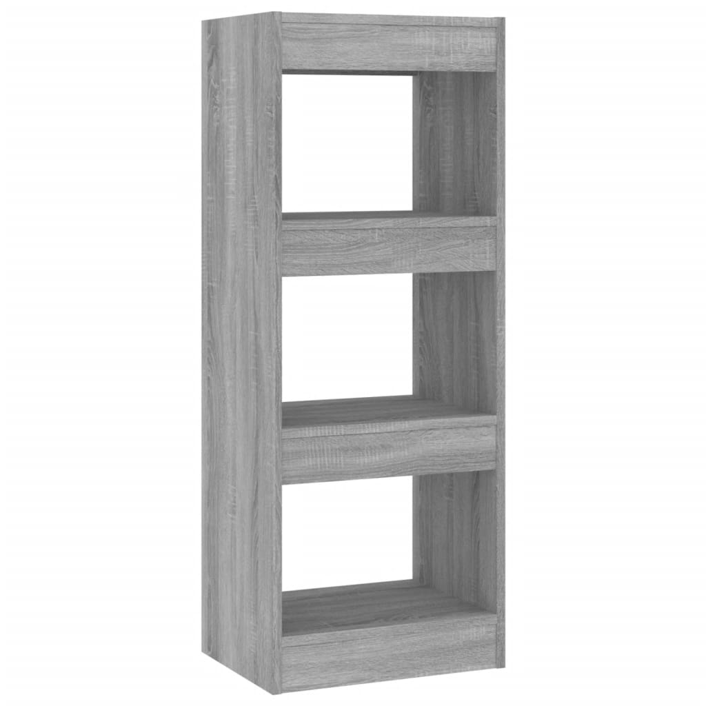 Boekenkast/Kamerscherm 40X30X103 Cm Spaanplaat Grijs Sonoma