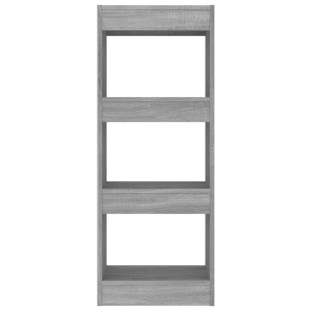 Boekenkast/Kamerscherm 40X30X103 Cm Spaanplaat Grijs Sonoma