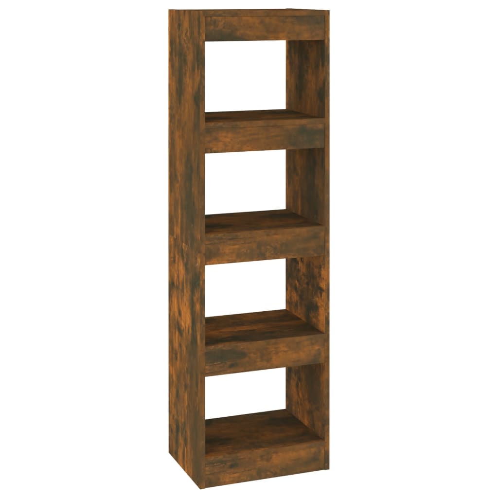 Boekenkast/Kamerscherm 40X30X135 Cm Gerookt Eikenkleurig