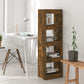 Boekenkast/Kamerscherm 40X30X135 Cm Gerookt Eikenkleurig