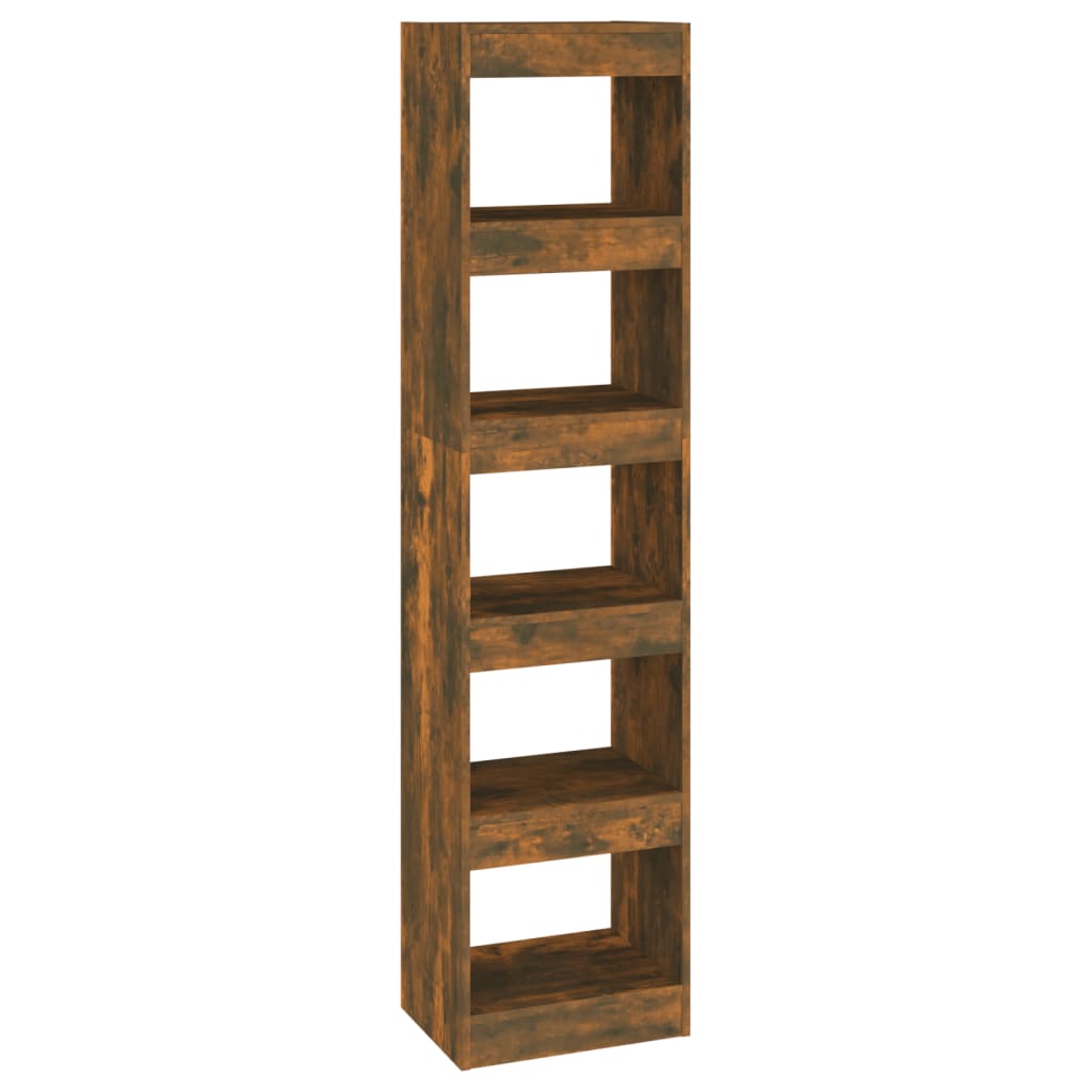 Boekenkast/Kamerscherm 40X30X166 Cm Gerookt Eikenkleurig