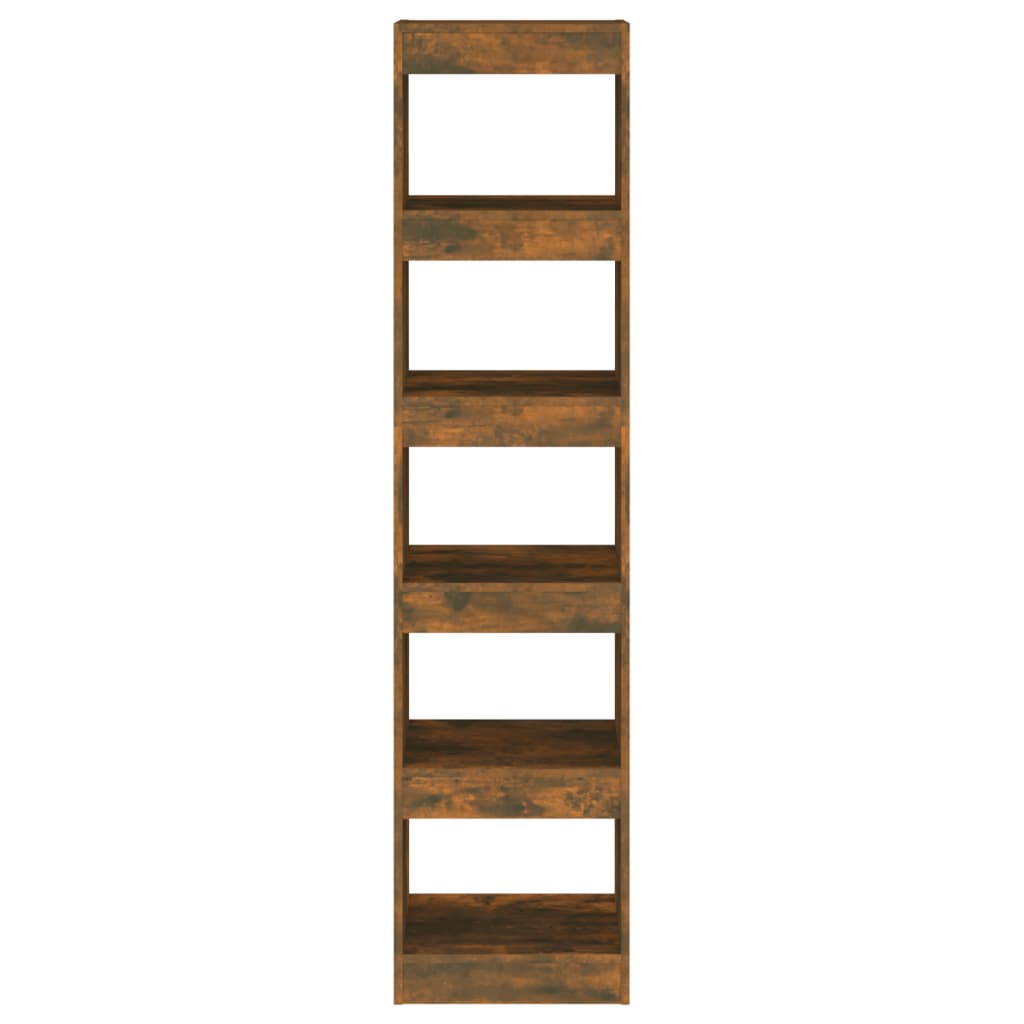 Boekenkast/Kamerscherm 40X30X166 Cm Gerookt Eikenkleurig