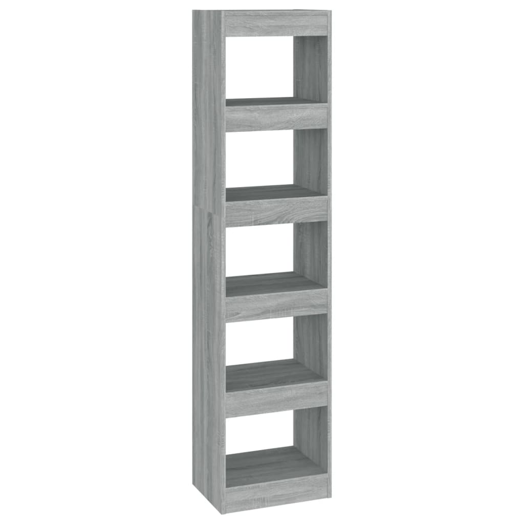 Boekenkast/Kamerscherm 40X30X166 Cm Grijs Sonoma Eikenkleurig