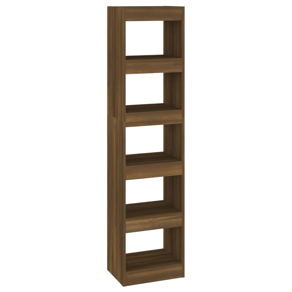 Boekenkast/Kamerscherm 40X30X166 Cm Bruineikenkleurig