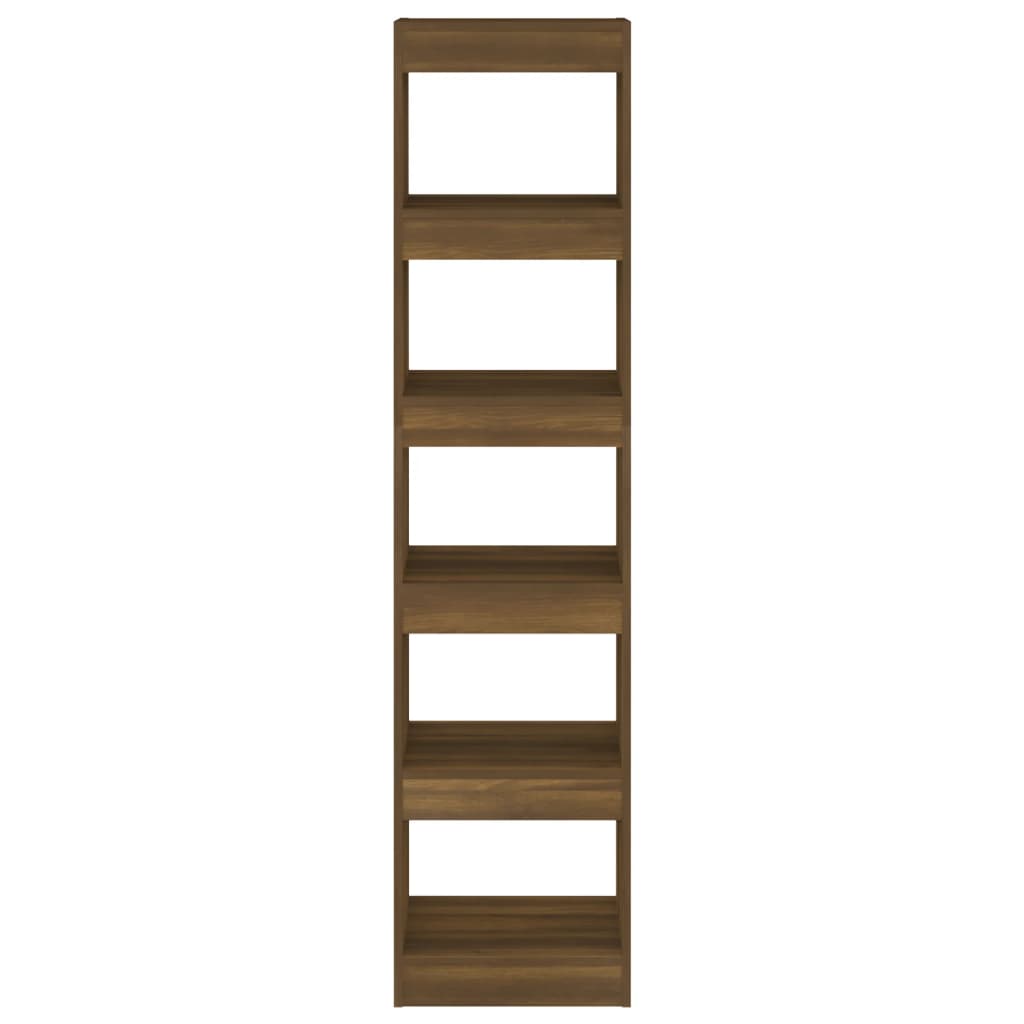 Boekenkast/Kamerscherm 40X30X166 Cm Bruineikenkleurig