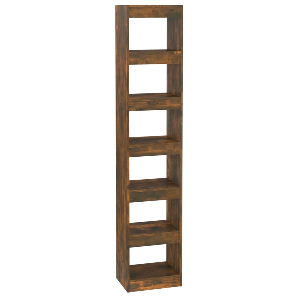 Boekenkast/Kamerscherm 40X30X198 Cm Gerookt Eikenkleurig